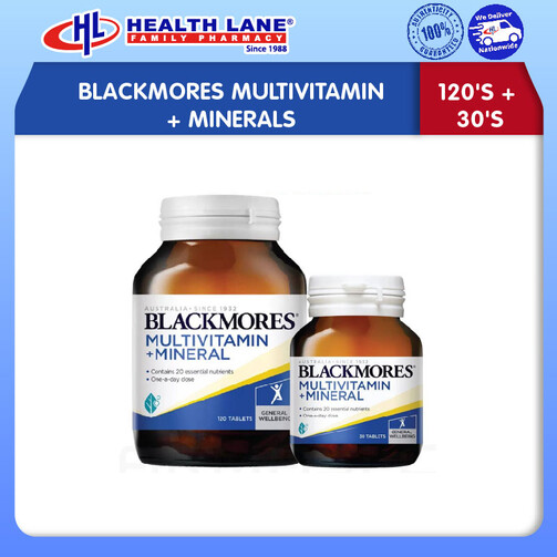 BLACKMORES MULTIVITAMIN+MINERALS (120'S+30'S)